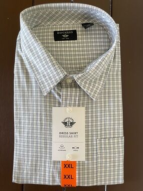 dockers fitted dress shirts Men's Slim Fit 2 Button Collar Shirt – Dockers® main image 0